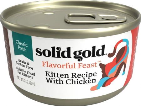 Solid Gold Flavorful Feast Grain Free Kitten Recipe with Chicken Canned Cat Food Sale