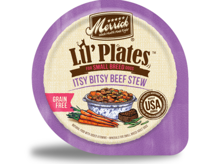 Merrick Lil  Plates Adult Small Breed Grain Free Itsy Bitsy Beef Stew Canned Dog Food For Discount