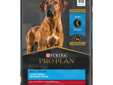 Purina Pro Plan Specialized Beef & Rice Formula With Probiotics High Protein Large Breed Dry Dog Food on Sale