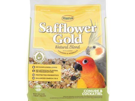 Higgins Safflower Gold Conure & Cockatiel Food For Sale