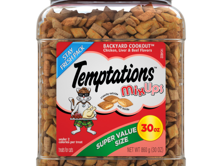 Temptations Mixups Crunchy & Soft Backyard Cookout Flavor Cat Treats Hot on Sale