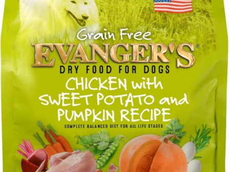 Evangers Grain Free Chicken Sweet Potato and Pumpkin Dry Dog Food For Sale