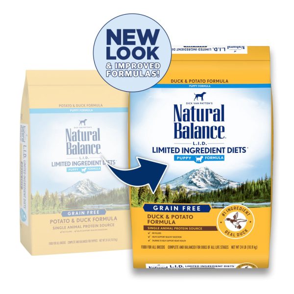 Natural Balance L.I.D. Limited Ingredient Diets Grain Free Potato and Duck Puppy Formula Dry Dog Food Online Sale