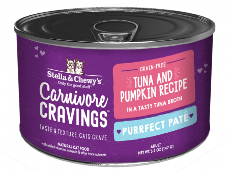 Stella & Chewy s Carnivore Cravings Purrfect Pate Tuna & Pumpkin Pate Recipe in Broth Wet Cat Food Online