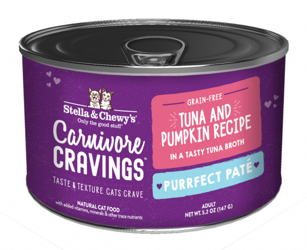 Stella & Chewy s Carnivore Cravings Purrfect Pate Tuna & Pumpkin Pate Recipe in Broth Wet Cat Food Online