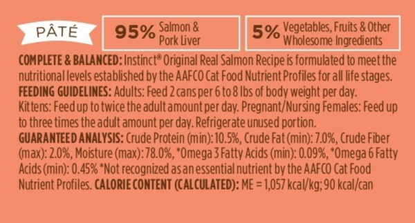 Instinct Grain Free Salmon Formula Canned Cat Food For Cheap