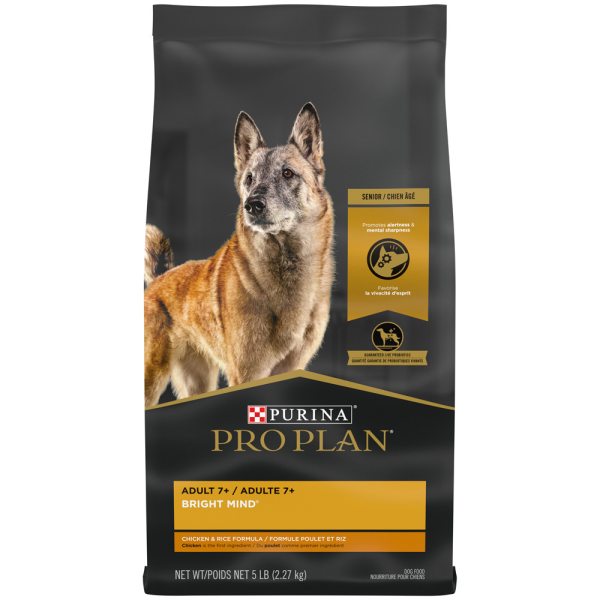 Purina Pro Plan Bright Mind 7 plus Chicken & Rice Formula Dry Dog Food Supply