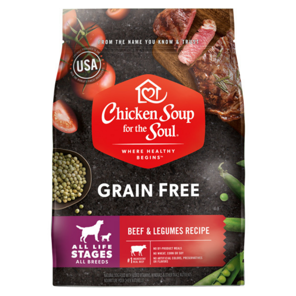 Chicken Soup For The Soul Grain Free Beef and Legumes Recipe Dry Dog Food Sale