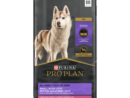 Purina Pro Plan All Ages Sport Small Bites 27 17 Lamb & Rice Formula Dry Dog Food Online now