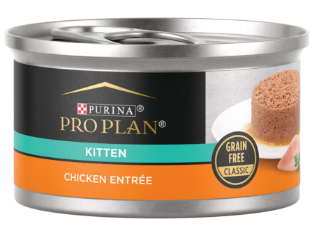 Purina Pro Plan Classic Chicken Grain-Free Kitten Entree Canned Cat Food Online