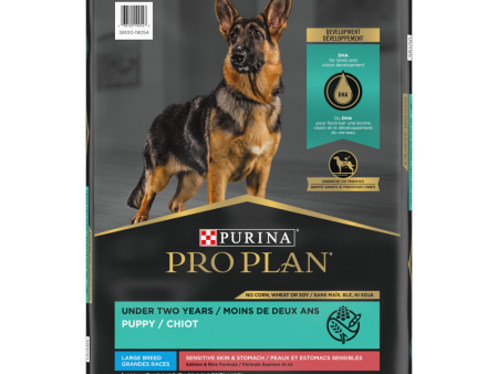 Pro Plan Sensitive Skin & Stomach Salmon & Rice Large Breed Probiotic Dry Puppy Food Online Hot Sale