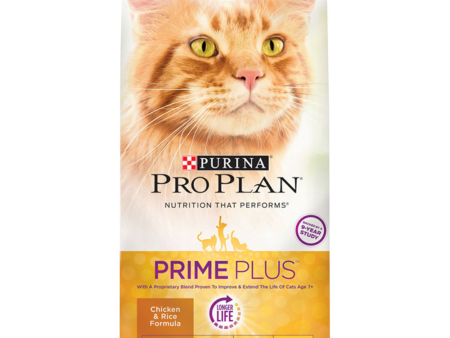 Purina Pro Plan Prime Plus Chicken & Rice Formula Senior Dry Cat Food For Sale