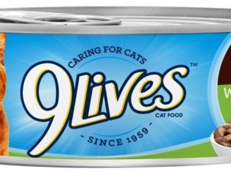 9 Lives Hearty Cuts with Real Chicken and Fish in Gravy Canned Cat Food Cheap