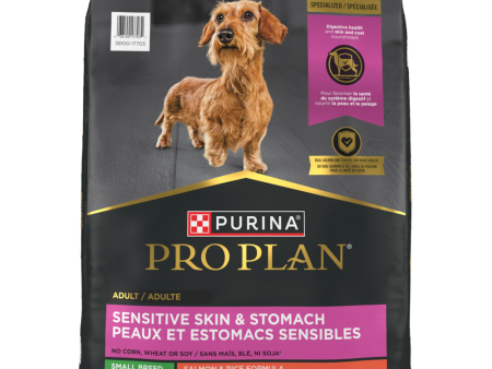 Purina Pro Plan Sensitive Skin & Stomach Small Breed Salmon & Rice Formula Dry Dog Food Online Sale