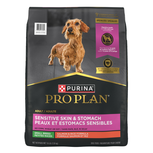 Purina Pro Plan Sensitive Skin & Stomach Small Breed Salmon & Rice Formula Dry Dog Food Online Sale