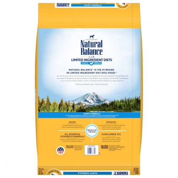 Natural Balance L.I.D. Limited Ingredient Diets Grain Free Potato and Duck Puppy Formula Dry Dog Food Online Sale