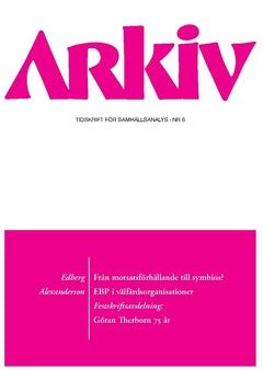 Arkiv. Tidskrift för samhällsanalys nr 6 on Sale